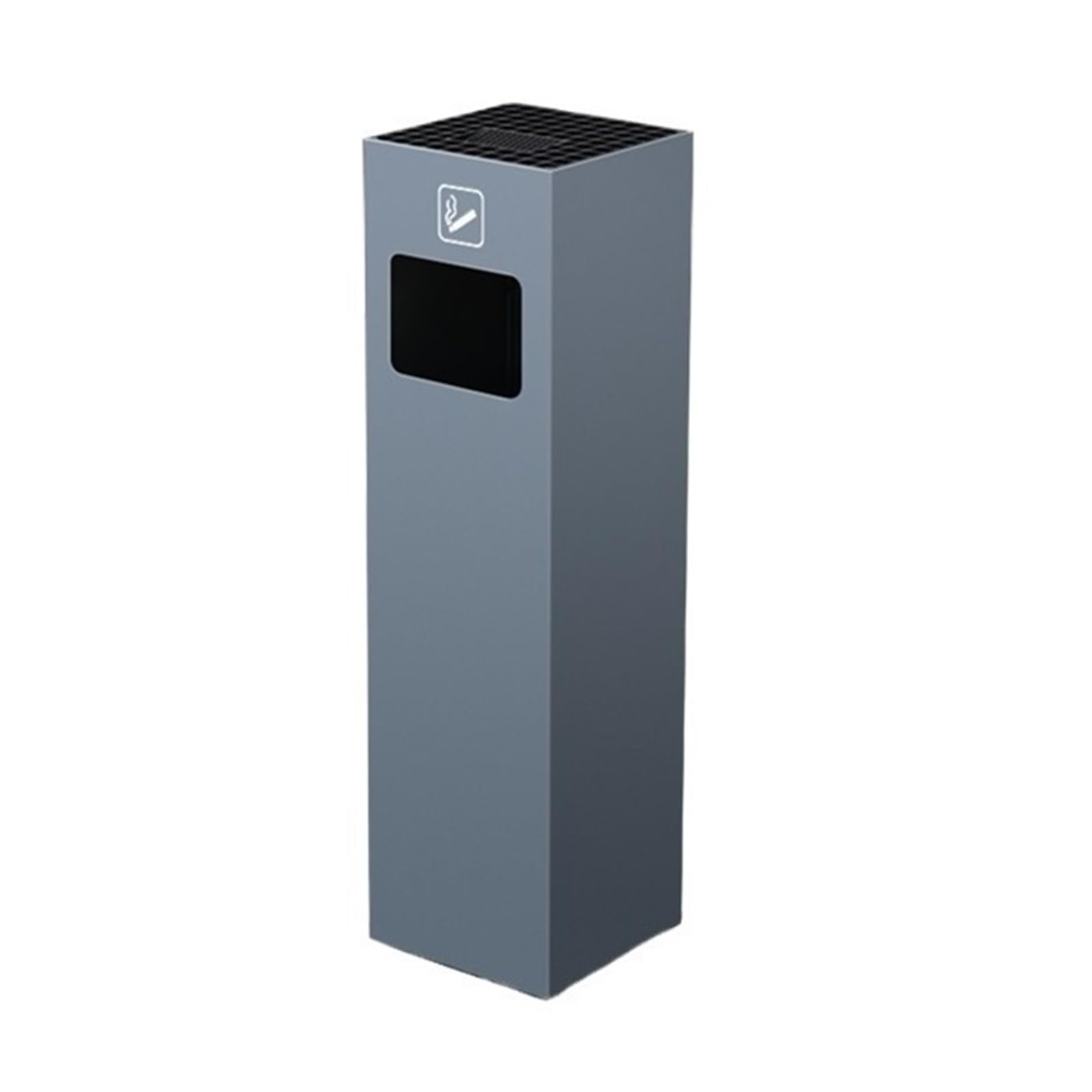 ZYYANSHOP Trash Cans Indoor Outdoor Trash Can, Commercial Garbage Removable Inner Bucket, cans with ashtrays Wastebasket Garbage(Gris)