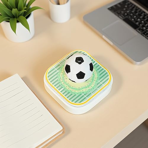 Calendrier 3D 2026 bloc-notes sculpté football éclairage LED carnet de notes - 2