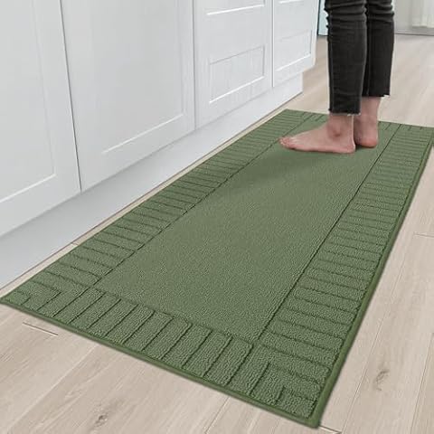 BEQHAUSE Non-Slip Kitchen Rug 24"x60" Cover