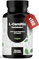 L-Carnitin Kapseln Hochdosiert 3196mg - 180 Kapseln - Komplex aus L-Carnitin-Tartrat, Acetyl - vegan aus Deutschland Laborgeprüft - Verpackung kann variieren