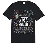 Square Root of 196 14th Birthday 14 Year Old Gifts Math Bday Comfort Colors Adult Heavyweight T-Shirt