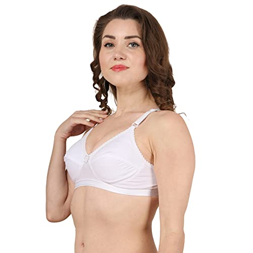 Image of Women's Cotton Non Padded Non-Wired Full Coverage Bra | Bra Combo Pack of 2 | IC Cotton Cup Bra