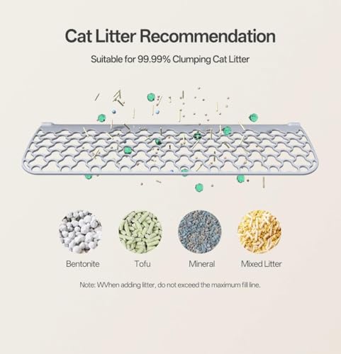 UBPET Self Cleaning Cat Litter Box, XXXL Automatic Litter Box for Multiple Cats, Weight Sensors Safety Protection, Smart APP Control, Odor Control, Works with Clumping/Bentonite Litter (XX-Large) - Image 7