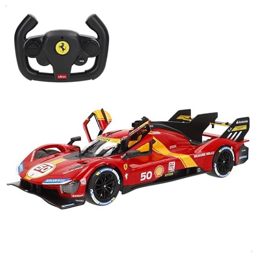 ColorBaby RASTAR Ferrari 499P Le Mans Coche RC 1:14 con 6 Funciones y Mando, Dise&ntilde;o Deportivo y detallado, para Fans de Ferrari y coleccionistas, con Luces y Puertas manuales, Radiocontrol (41288)