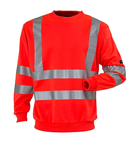 Sudadera Hi-Viz EN 20471 Clase 3 de alta visibilidad roja talla 4XL modelo 1115