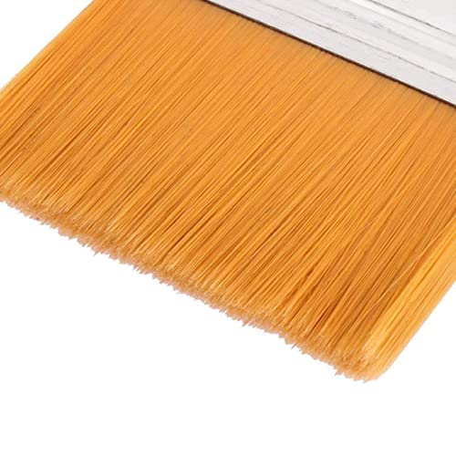 Image of Kreative Kraft 4-Piece Flat Utility Paint Brush Set - Wooden Handle Brushes for Acrylic & Oil Painting