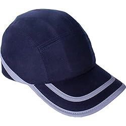 Bricoloco Gorra Seguridad homologada Estilo Casual-Casco de protección Laboral para Obra, Industria, Deportes de Riesgo antigolpes. Confort Headline. Talla única. (Confort BL - Azul Visera Standar)