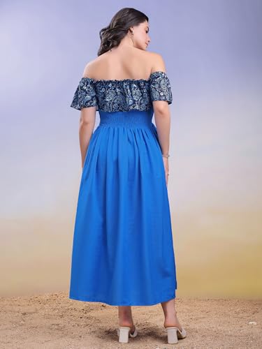Image of PURVAJA Women's Cotton Dress(Floe-231-235)