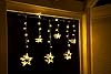 Spetebo LED stjärngardin, 100 x 80 cm – 63 lysdioder, varmvit – fönster, dekoration, stjärna, ljusslinga, ljus, gardin #3