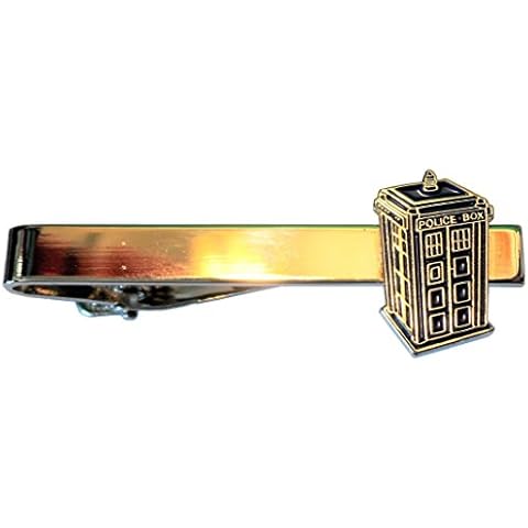 Doctor Who Tardis Metal Enamel Tie Clip Cover