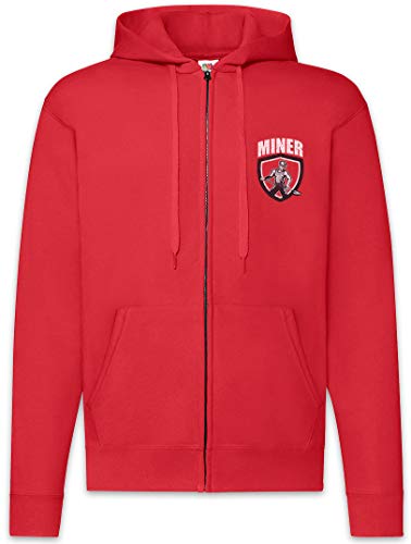 Sweat à capuche Miner II Zip Hoodie Urban Backwoods pour homme veste zippée noire confortable