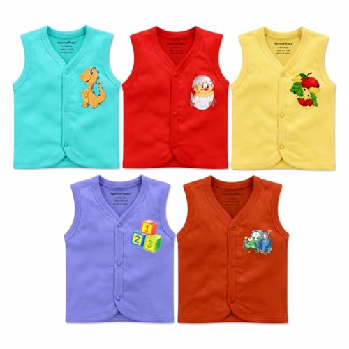 Image of Tinchuk Baby Boy's & Baby Girl's Printed T-Shirt /Jhabla /Nightsuits with Assorted Prints- Multi-Pack