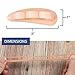 Keroius 4 Pairs Hammer Toe Corrector Hammer Toe Cushions Pads 3 Loop Design Toe Straightener Overlapping Relief Separator Hammer Toe Support Crest for Women & Men Joint Realign Cushion Support