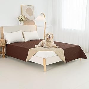   Dog-Bed-Cover-for-Pets-Blankets-Rug-Pads-for-Couch-Protection-Waterproof-Bed-Covers-Dog-Blanket-Furniture-Protector-Reusable-Changing-Pad-BrownBeige-62x82