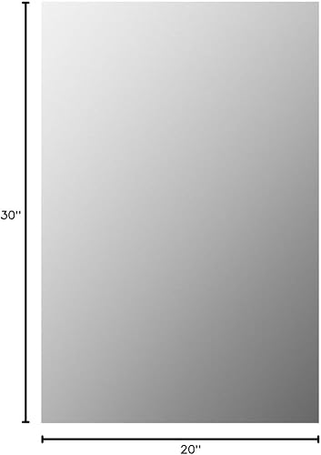 Miniatura 10 de Better - Espejo rectangular sin marco biselado, espejo de pared de baño de 20 x 30 pulgadas con borde pulido de lápiz