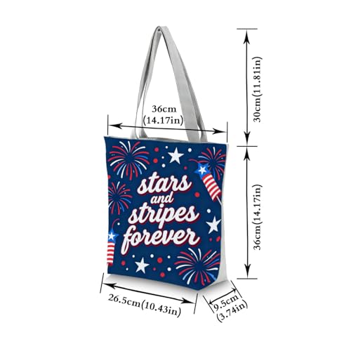 Bolso Tote con Estampado Patriótico para Mujer miniatura 4