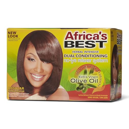 Africa's Best, balsamo lisciante Dual conditioning, senza liscivia, effetto rilassante,