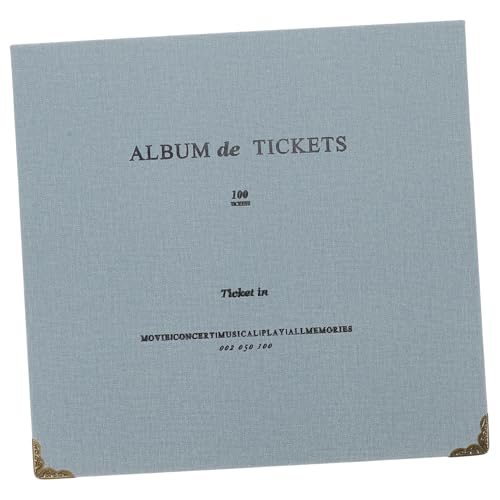 Operitacx Álbum Organizador Para Con Diseño Práctico y Múltiples Bolsillos Libro Coleccionador De Boletos y Recibos Almacenamiento Duradero Para Tickets De Cine y Conciertos