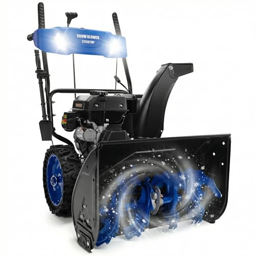 212cc 2-Stage Gas Snow Blower with Electric Start