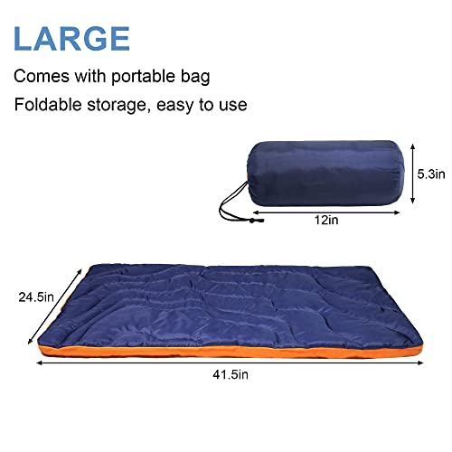 Geerduo Outdoor Dog Mat, Portable, Waterproof, Washable, Large Size Roll Up Travel Camping Pet Bed (Large) #TOP1