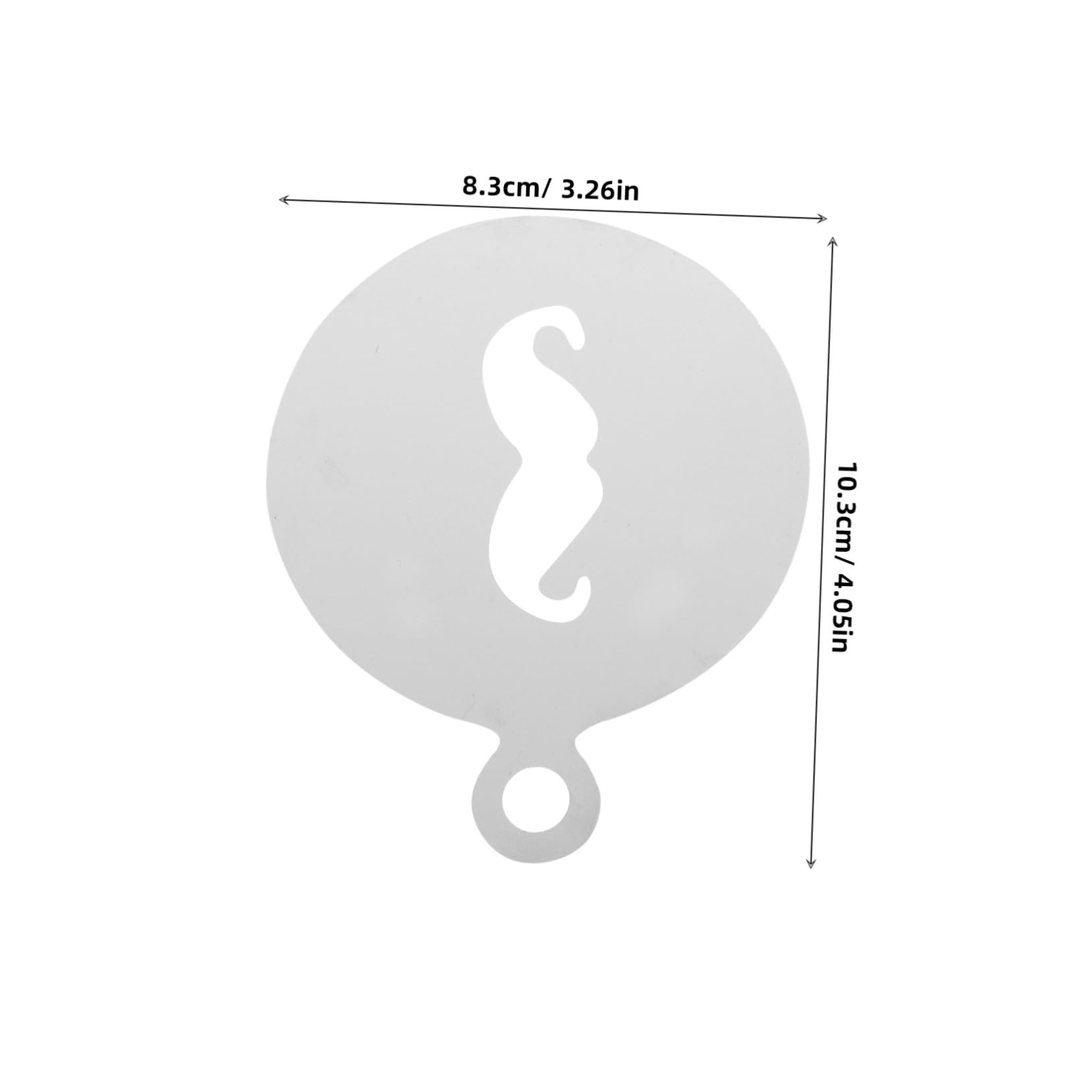 STOBAZA 4pcs Stainless Steel Latte Art Stencils: Coffee Decorating Templates for Cappuccino Hot Chocolate Cake Cookie - Coffee Bar Stencils