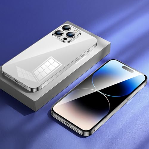 Coque iPhone 13 Pro acier inoxydable argenté antichoc contre les rayures et chutes
