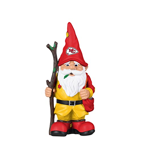 FOCO NFL Team Logo Holding Stick Garden Statue Gnome