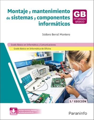 Portada de Montaje y mantenimiento de sistemas y componentes informáticos 3.ª edición