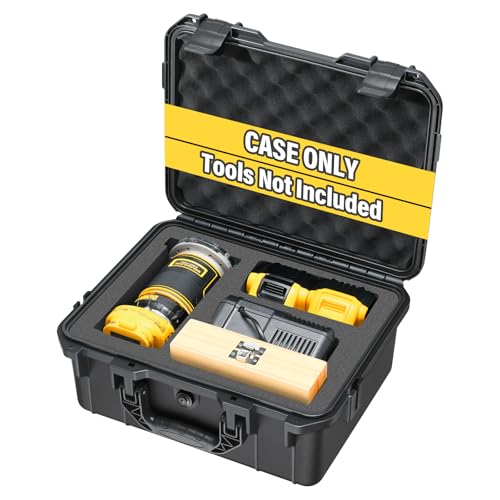 Hard Case for Dewalt Router - Tool Bag for Dewalt 20V Max XR Cordless Woodworking Router Tool, Waterproof & Shockproof Box for Brushless DCW600B | Battery & Charger (Case Only)