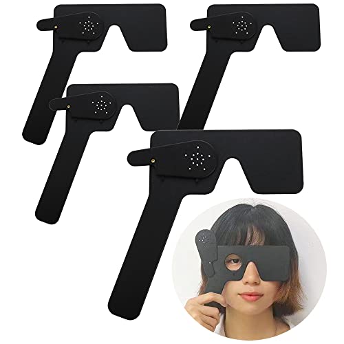 Image of 4 Pcs Ophthalmic Eye Occluder for Ophthalmologists Orthoptists Optometrists Eye Exam Tool (Black)