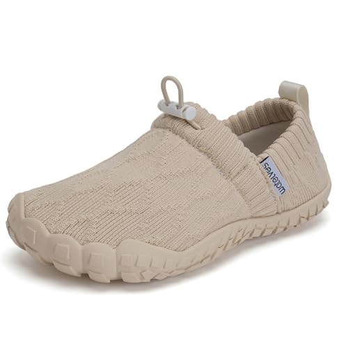 WateLves Kids Barefoot Water Shoes Boys Girls Breathable Wide Toe Slip On Beach Walking Shoes Toddler Swim Shoes Little Big Kid Minimalist Sneakers