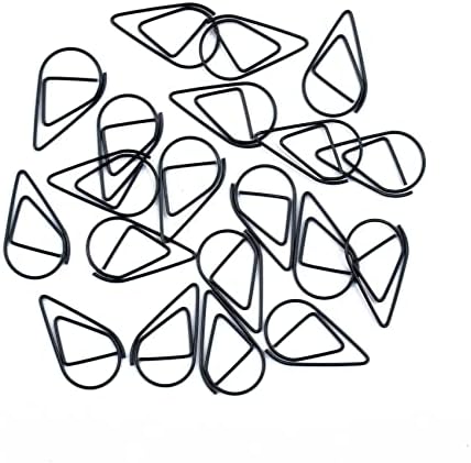 100 stuks miniatuur gouden paperclips in de vorm van waterdruppels