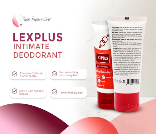 Vagy Rejuvenation LexPlus Body Deodorant for Women – Full Body Deodorant for Sensitive Skin – All Over Deodorant for Women – Hydrating and Freshening Care – 60Ml
