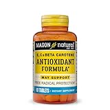 MASON NATURAL Vitamin E, C & A (Beta Carotene) - High Potency Antioxidant Formula to Fight Free Radicals and Support Overall Health*, 60 Tablets