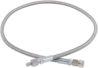 TUXING 4500Psi Pcp Paintball Airsoft Fill Whip Hose Extension,36inch Stainless Steel Air Filling Station Charging System with 8mm Male and Female Qick Plug