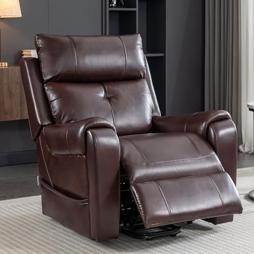 Sillón reclinable con función elevadora y soporte PU