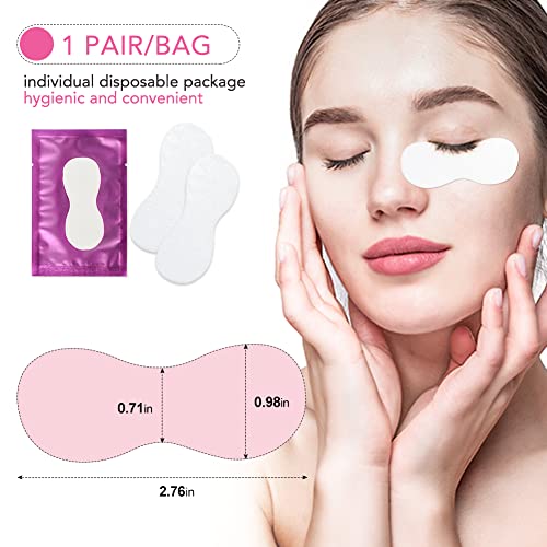 Lunamoon Eyelash Extension Eye Pads - Lint-free, Moisturising, 50 works (Gourd Purple), 1 ml (50er Pack) - Image 2