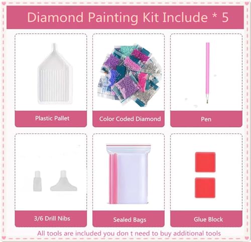 Point de croix kit complet broderie diamant pour s'occuper à la maison - 4