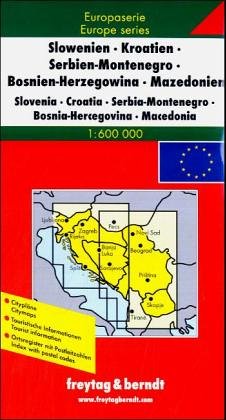 Yugoslavia (Freytag-Berndt Autokarte) (German Edition)