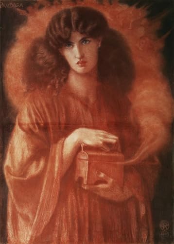Carteles retro de Dante Gabriele Rossetti para dar un toque artístico a tu salón 60x90cm