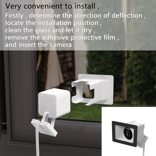 Teccle 2 Pack Angled Window Mount for Wyze Cam V4 Cam V3 by Teccle - Used condition - Image 7