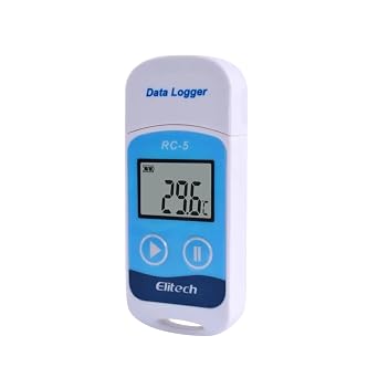 Elitech Rc-5 High-Precision Digital USaB Temperature Data Logger for Warehouse Storage Refrigerated Transport Laboratory