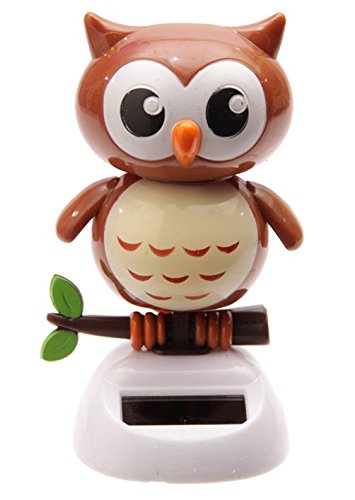 Sveglia Solare Gufo Marrone o Grigio - marrone