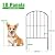 OUSHENG Decorative Garden Fence Fencing 10 Panels, 10ft (L) x 24in (H) Rustproof Metal Wire Border Animal Barrier for Dog, Flower Edging for Yard Landscape Patio Outdoor Decor, Arched
