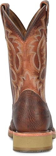 DOUBLE-H Mens 11" Safety Toe Square Toe Roper Western-Boot, Durable Leather Boots for Men, Slip-Resistant, Comfortable Fit4