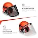 TR Industrial Forestry Safety Helmet and Hearing Protection System, Orange