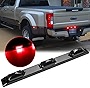 Xotic Tech 1pc Smoked Lens Rear Truck Tailgate Running Light Bar,Compatible with Ford F-150 F-250 F-350 F-450 Dodge RAM 1500 2500 3500 or Chevy Silverado or GMC Sierra etc(Red 9-LED)