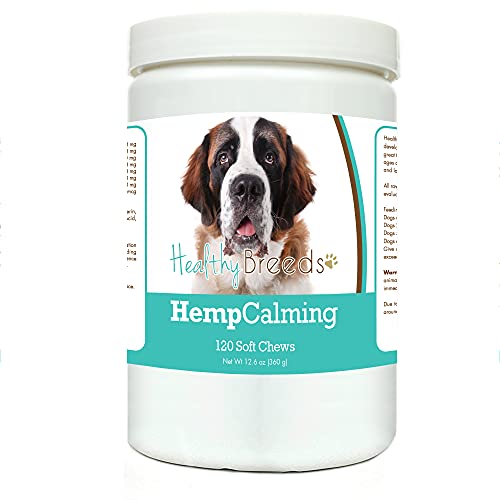 Healthy Breeds Saint Bernard Hemp Calming Soft Chews for Dogs 120...