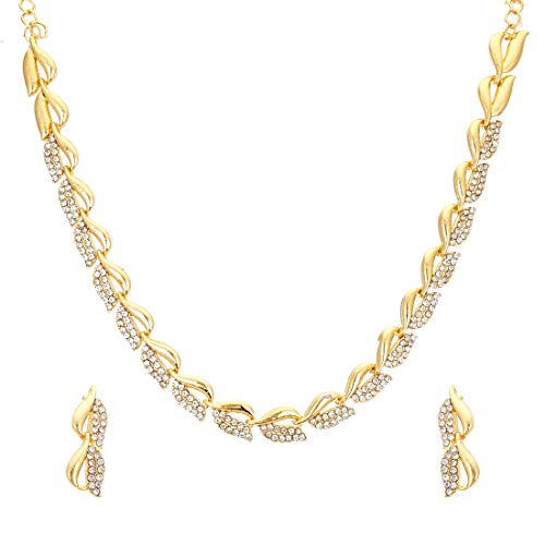 Image of KENNICE Jewellery Set Designer Fashion Necklace Set & Devdas Style Bangle Kada Jewellery For Women & Girls