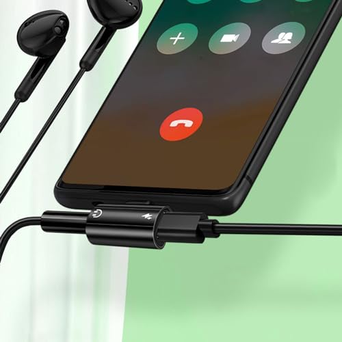 USB C to 3.5mm Headphone and Charger Adapter, 2-in-1 USB C PD Charging Port with Aux Audio Jack, Compatible for 15/15 Pro, Mate 60 Pro, Samsung Galaxy S22 S21 S20, Google Pixel 4 3 XL and More - Thumbnail 5